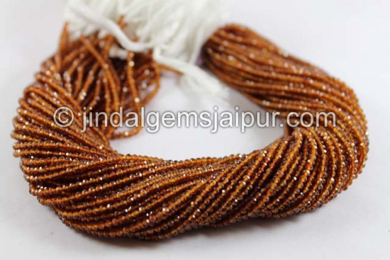 Spessartite Micro Cut Roundelle Beads